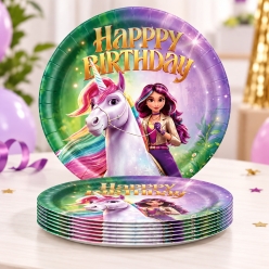 Unicorn Academy Dinner Plates - 10 PK